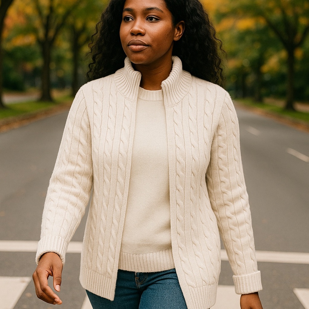 Craft and Barrow full zipped sweater, size M